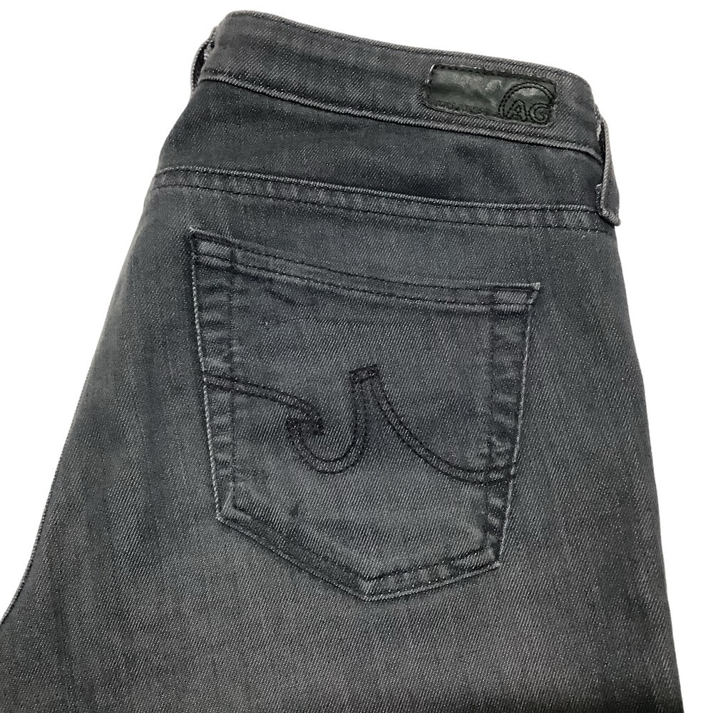 AG ADRIANO GOLDSCHMIED The‎ Stevie Slim Straight Black Jeans- Size 28R
